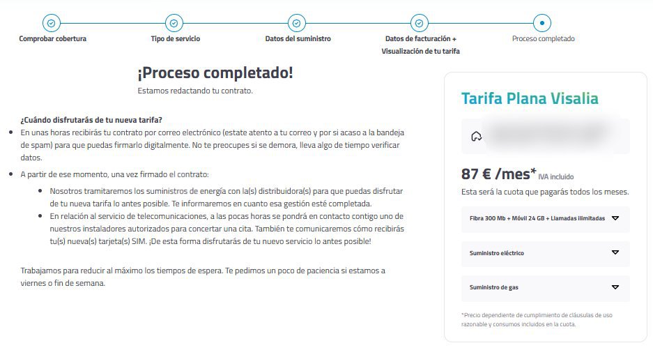 tarifa plana gas y luz